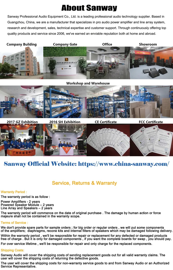 W8LC Professional Mini Three-Way Line Array Speaker System