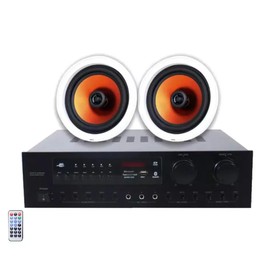 Hi-Fi Sound 2 Channel Home Theater System with 100W Amplifier and 6 Inch 30W Ceiling Speakers