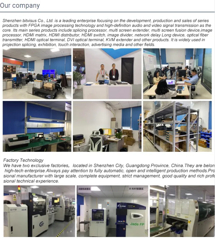 Bitvisus Support Protocol HDMI1.4/Hdcp1.4 4K Smart TV HDMI Matrix Video Wall Matrix System