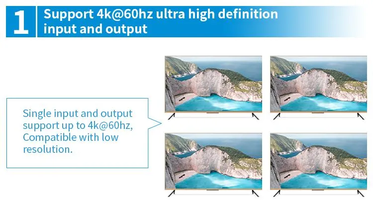 Bitvisus Support Protocol HDMI1.4/Hdcp1.4 4K Smart TV HDMI Matrix Video Wall Matrix System