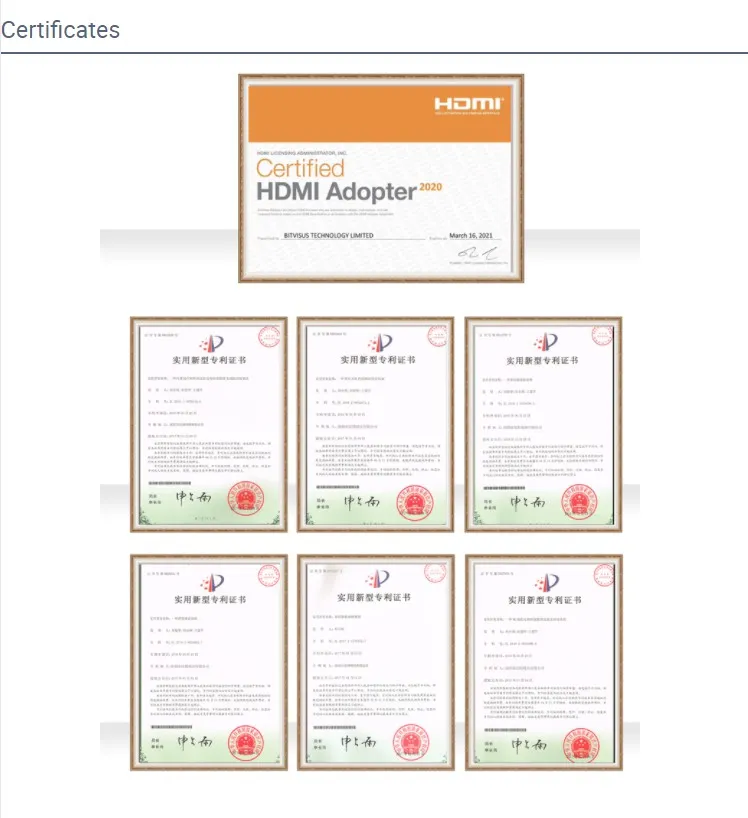 Bitvisus Support Protocol HDMI1.4/Hdcp1.4 4K Smart TV HDMI Matrix Video Wall Matrix System