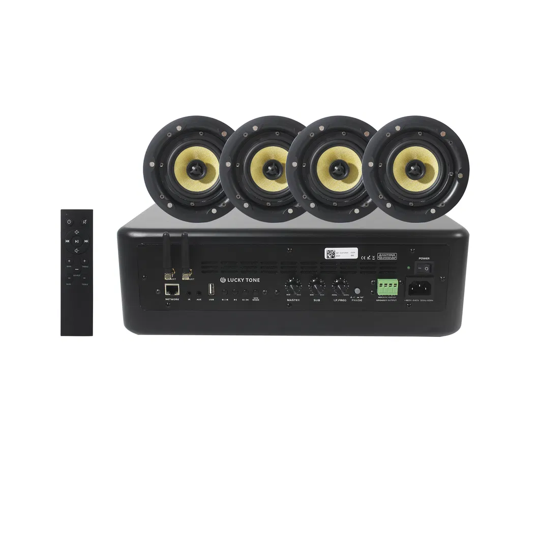 2.1 Channel WiFi Blue Tooth Compact Ceiling Speaker System with 150W Active Subwoofer Home Theater System
