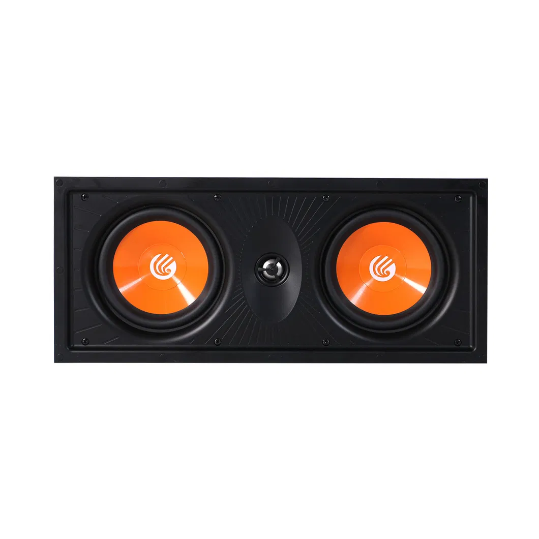 Smart Home Theatre System Dual 6.5 Inch Architectural Middle-Center in-Wall Speakers