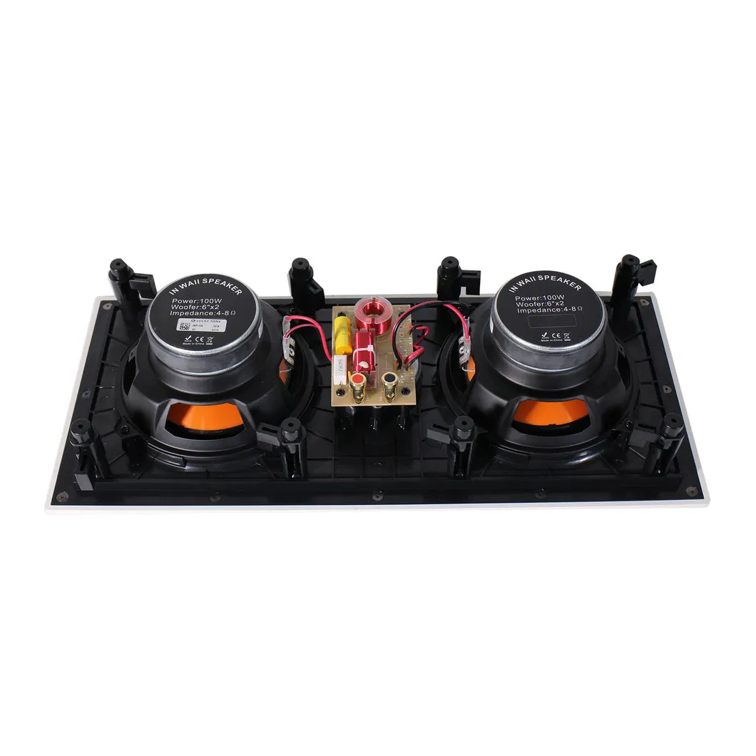 Smart Home Theatre System Dual 6.5 Inch Architectural Middle-Center in-Wall Speakers