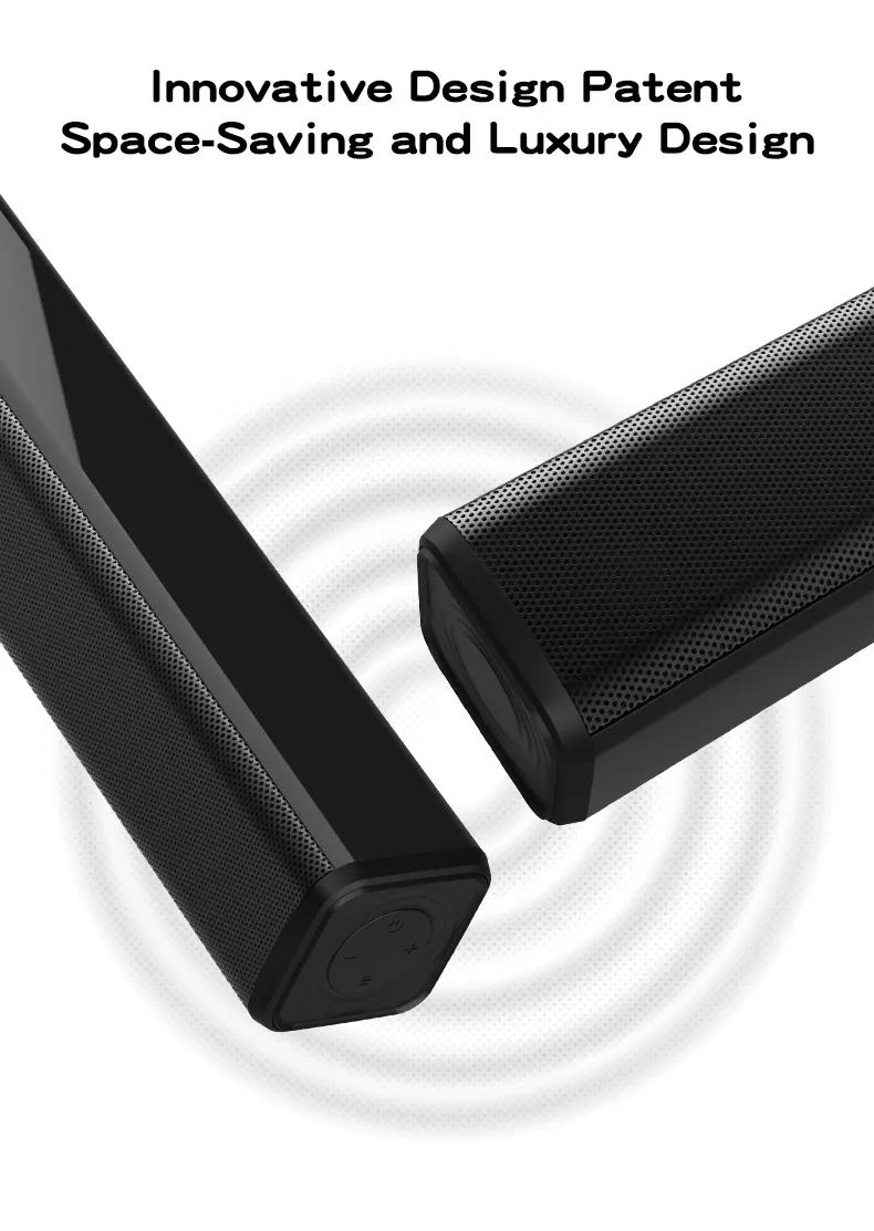 2022 TV Bluetooth 5.0 Soundbar Subwoofer Speaker Wired and Wireless Multimedia Home Theatre System with LED Display