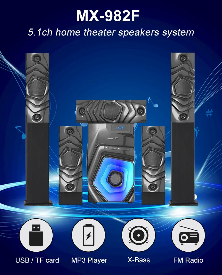 Mx-982f Private Home Theatre Speaker System
