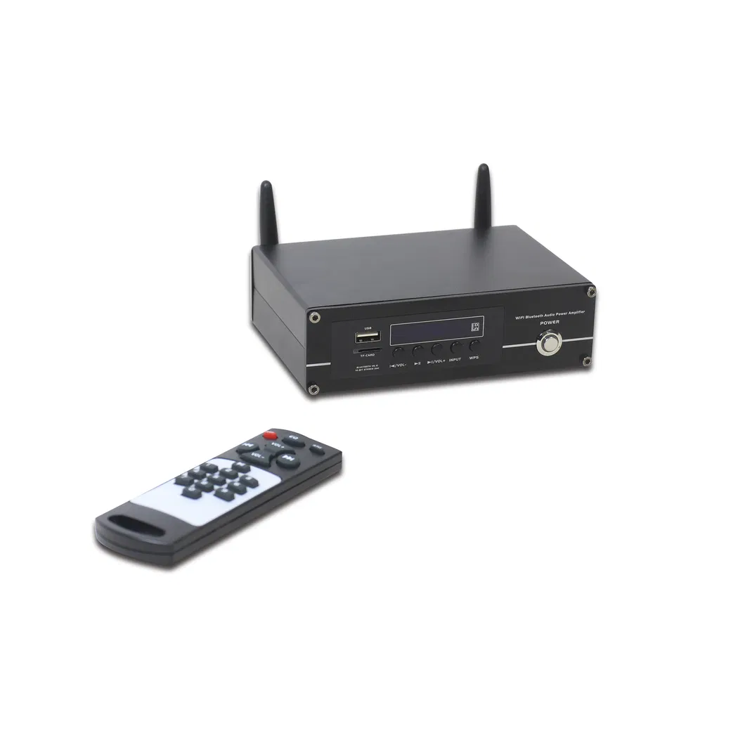 Hot Selling 2-Channel 60W Home Audio Amplifier Wf-AMP260 with Wireless WiFi/ Bluetooth/ USB/ Radio/ Micro SD and Aux Input