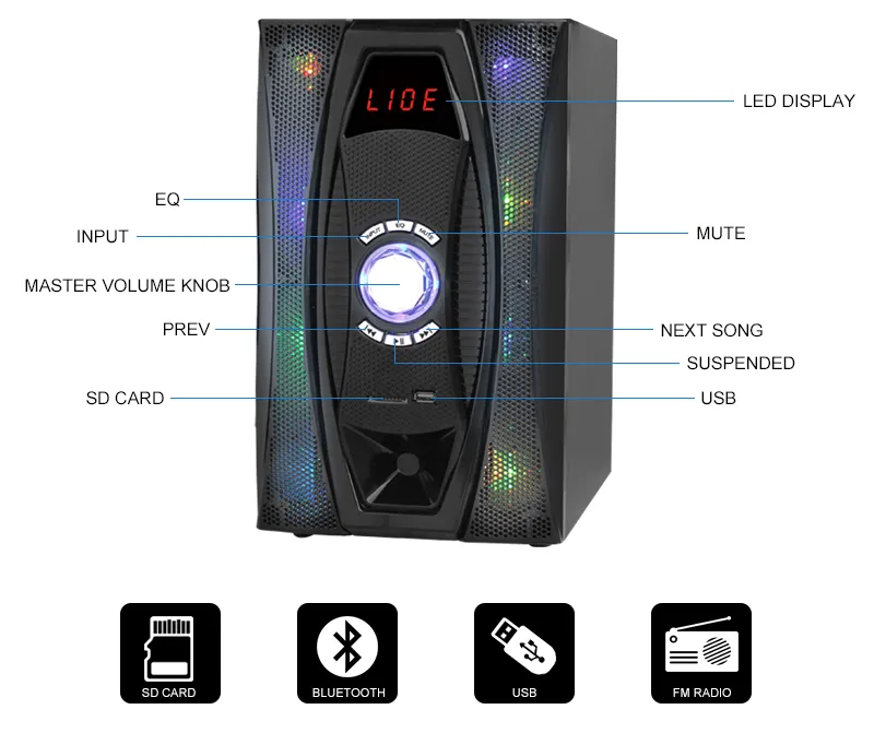 Mx-1803 Private Home Theatre Speaker System