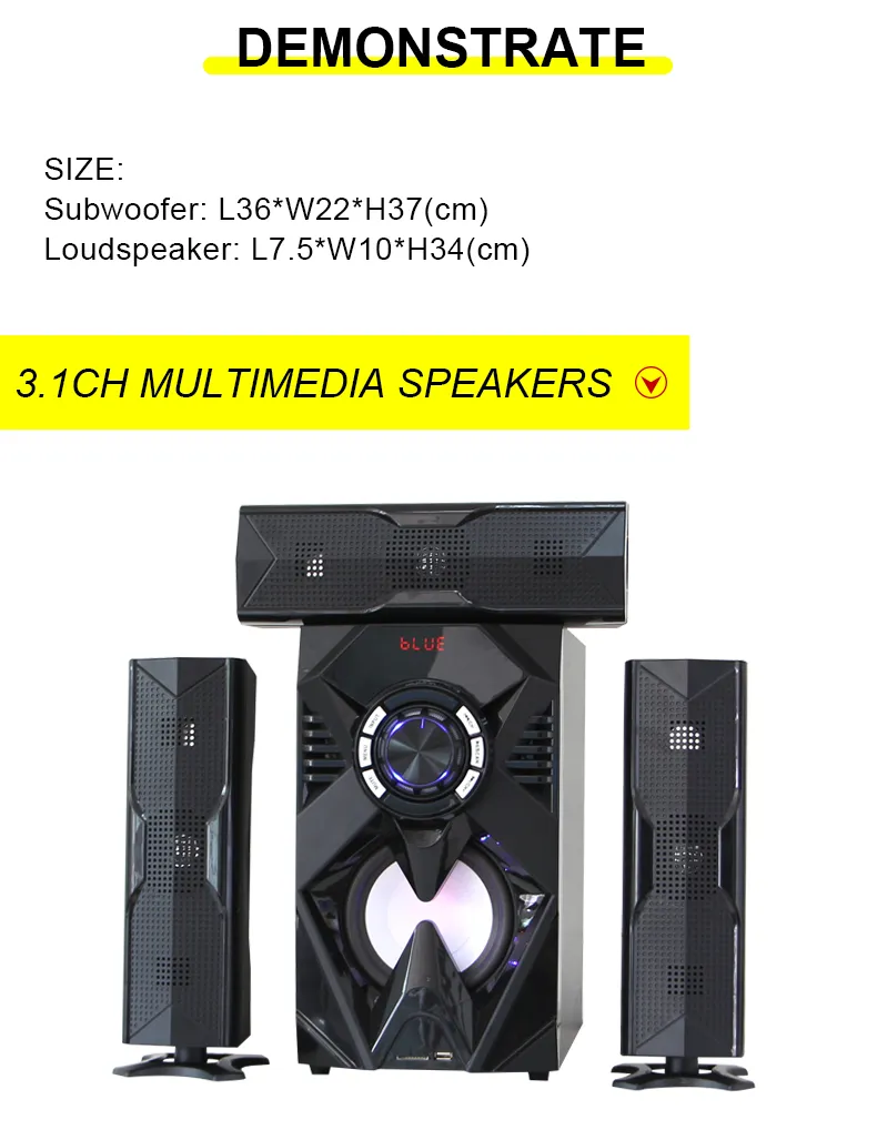 High Power 3 1 CH Multimedia Speaker MX-1906