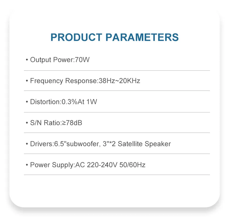 Home Theatre Speaker System MX-1907