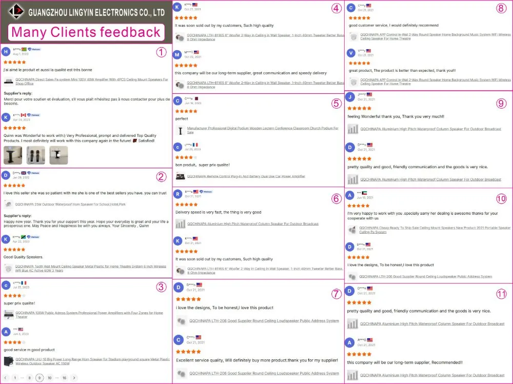 PA System Amplifier+Speaker+Microphone Meeting Wall Speaker with CE Public Address System