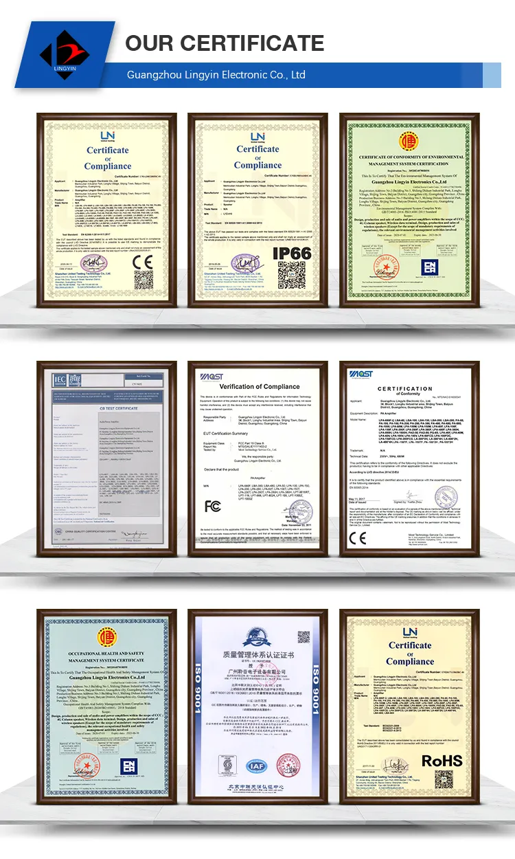 PA System Amplifier+Speaker+Microphone Meeting Wall Speaker with CE Public Address System