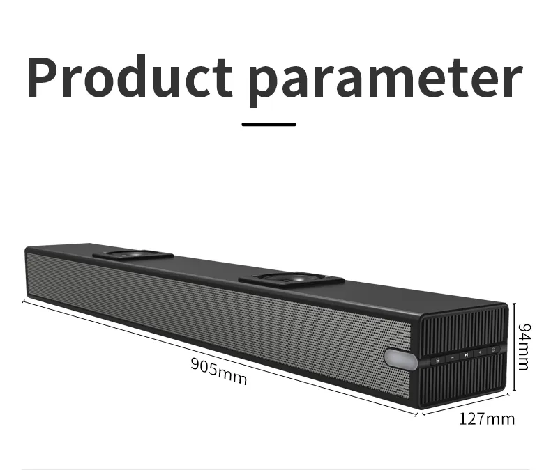 100W 2.1 Channels Sound System Soundbar Bluetooth with Subwoofer Wireless Speaker