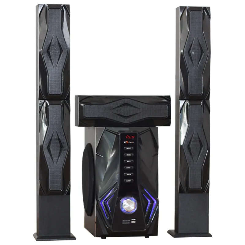 High Quality Powerful Bass Wooden Subwoofer Home Theater System MX-380