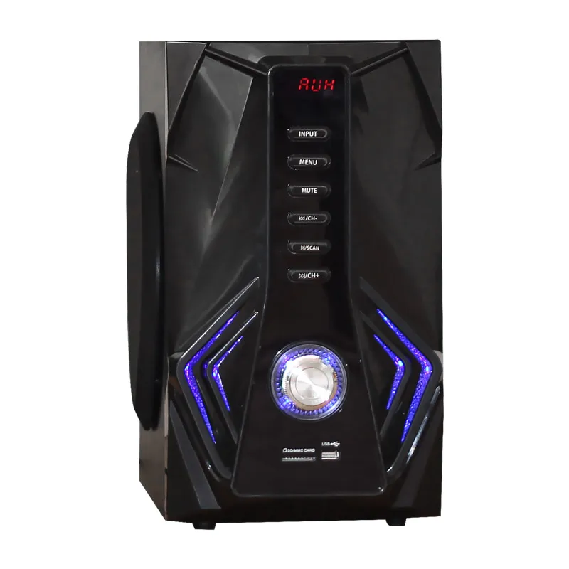 High Quality Powerful Bass Wooden Subwoofer Home Theater System MX-380