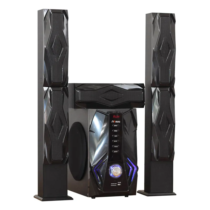 High Quality Powerful Bass Wooden Subwoofer Home Theater System MX-380