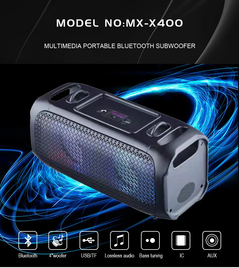 Mx-X400 Private Home Theatre Portable Speaker System