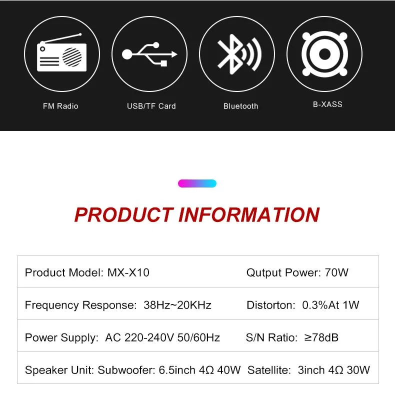 Private Home Theatre Speaker MX-X10