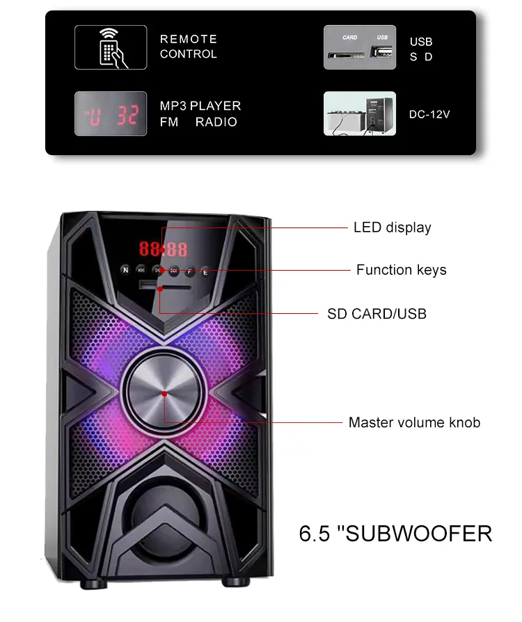 Private Home Theatre Speaker KX-2103