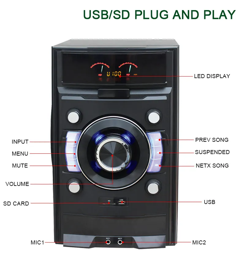 MX-1109 Home Theatre Speaker