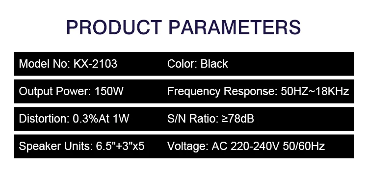 Kx-2103 Home Theatre Speaker