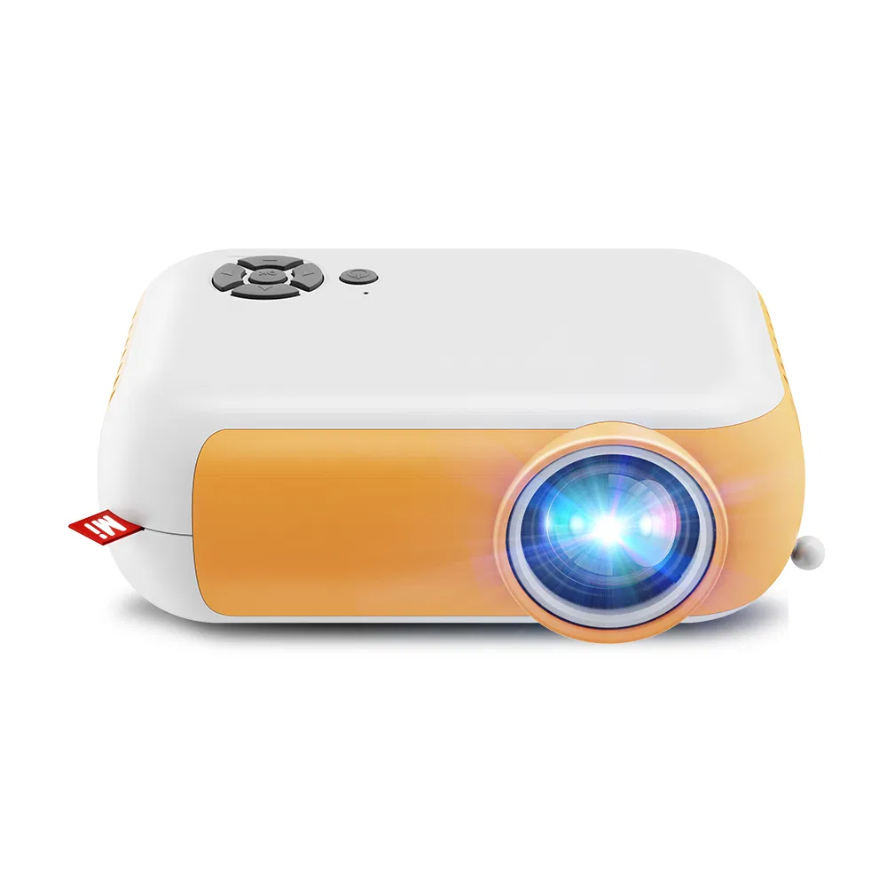 A10 480p Mini Projector LED Portable Compact Projector with HD/Audio out/USB/TF Card Ports for Home (CE RoHS FCC) - EU Plug