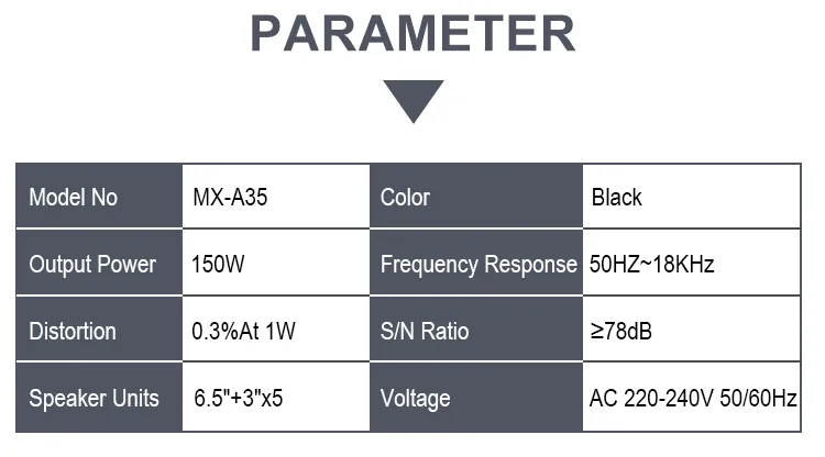 Private Home Theatre Speaker Mx-A35f