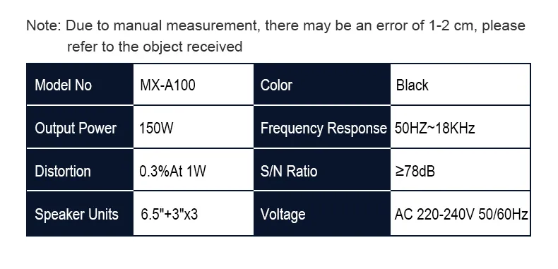 MX-A100 Private Home Theatre Speaker