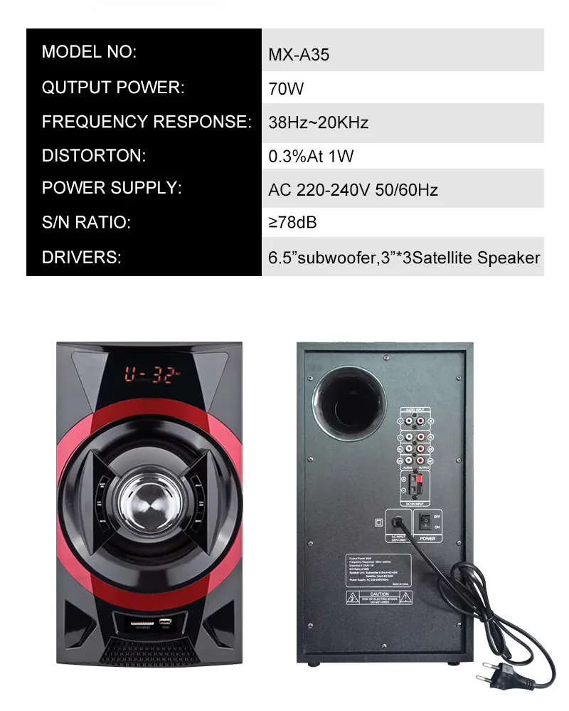 Mx-A35 Private Home Theatre Speaker