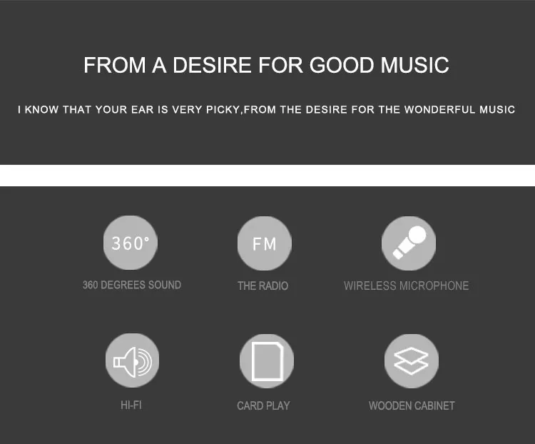 MX-985T Wooden Satellites Home Theater Speaker