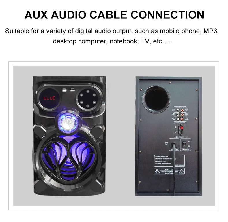 Wooden Sound System Home Theater Speaker MX-980L