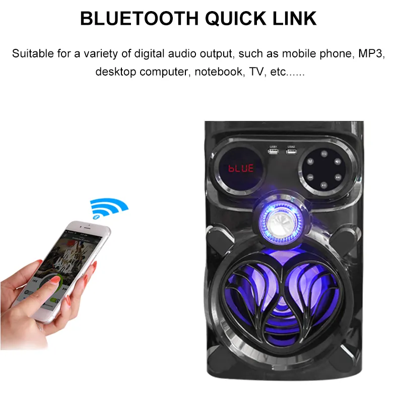 Wooden Sound System Home Theater Speaker MX-980L