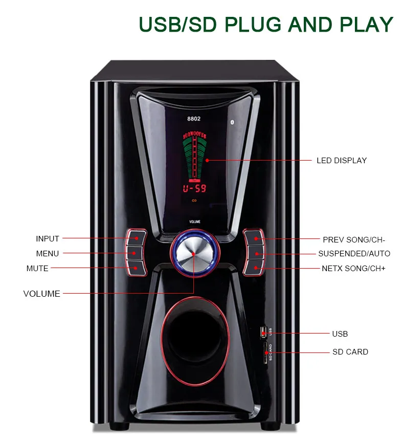 Private Home Theatre Speaker HT-8802