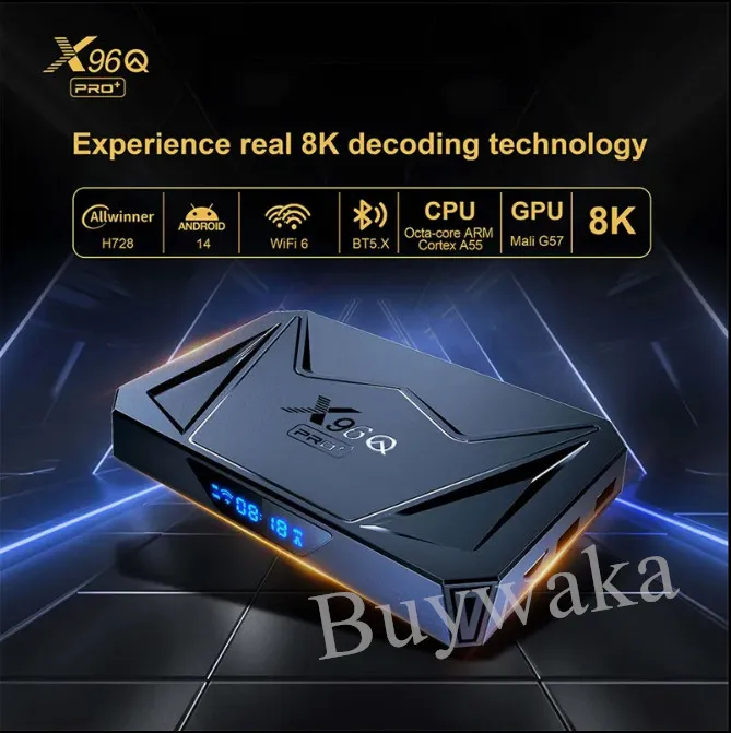 New Android 14 X96q PRO Plus Set Top Box WiFi6 TV Box