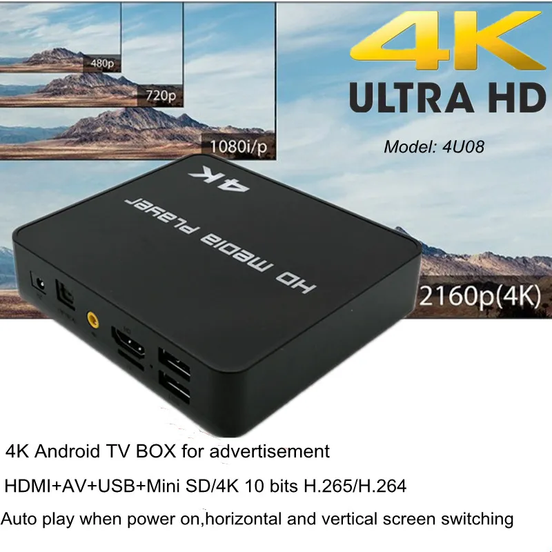 China Factory Set Top Box with Auto Play and Loop Play Function