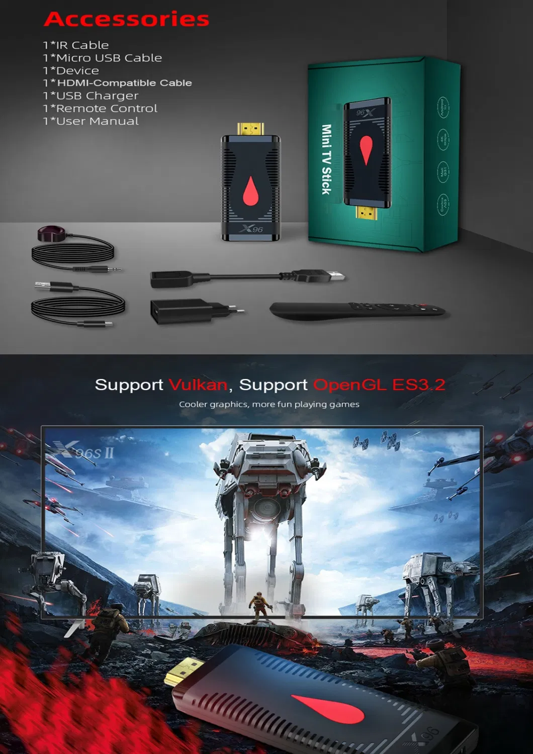 Android 10.0 X96s400 4K Allwinner H313 2GB 16GB Media Player Set Top Box