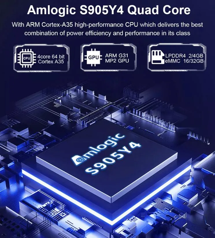 New Arrival Mini Android STB 12.0 OS TV Box S905y4 2.4G/5g WiFi Bt4.2 Media Play 4K Ott Android Set Top Box IPTV