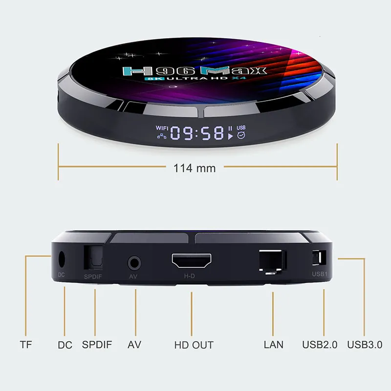 Android 11 TV Box 2g/16g 4G/32g 4G/64G Set Top Box S905X4 Network Set-Top Box