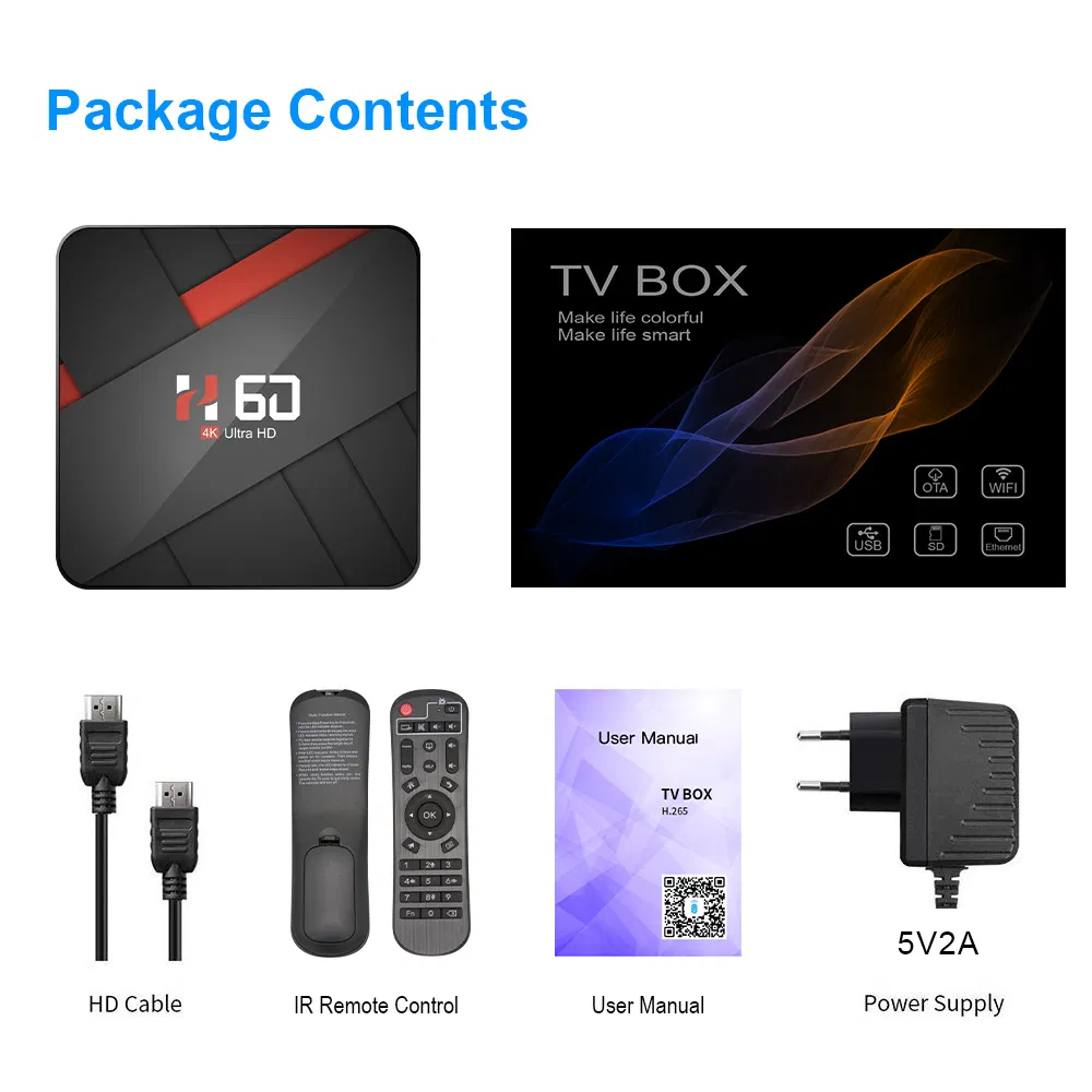 4GB RAM 64GB ROM H616 WiFi TV Player Android Set Top Box