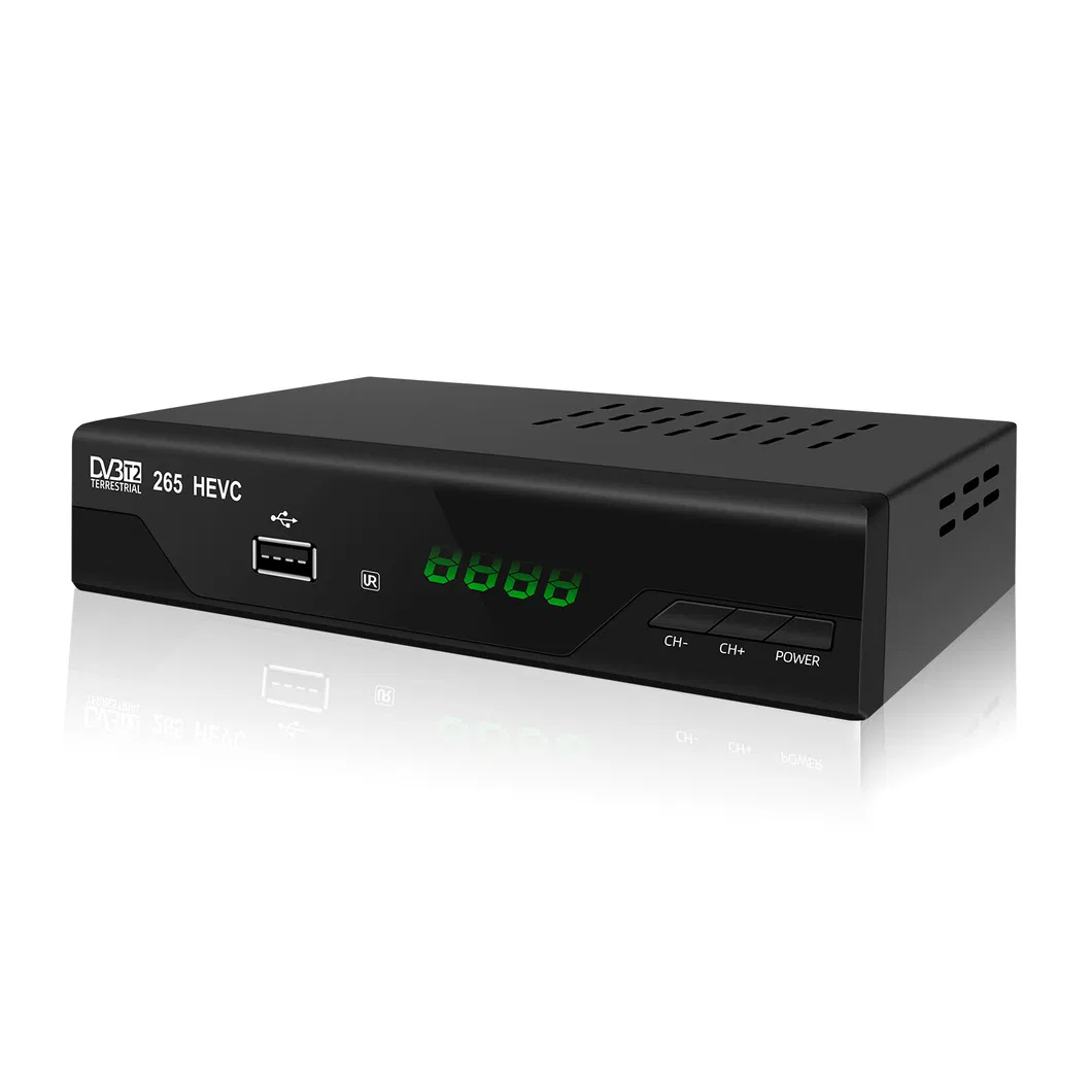 1080P HD Tdt DVB-T2 Set Top Box Tuner DVB-T2 H. 265