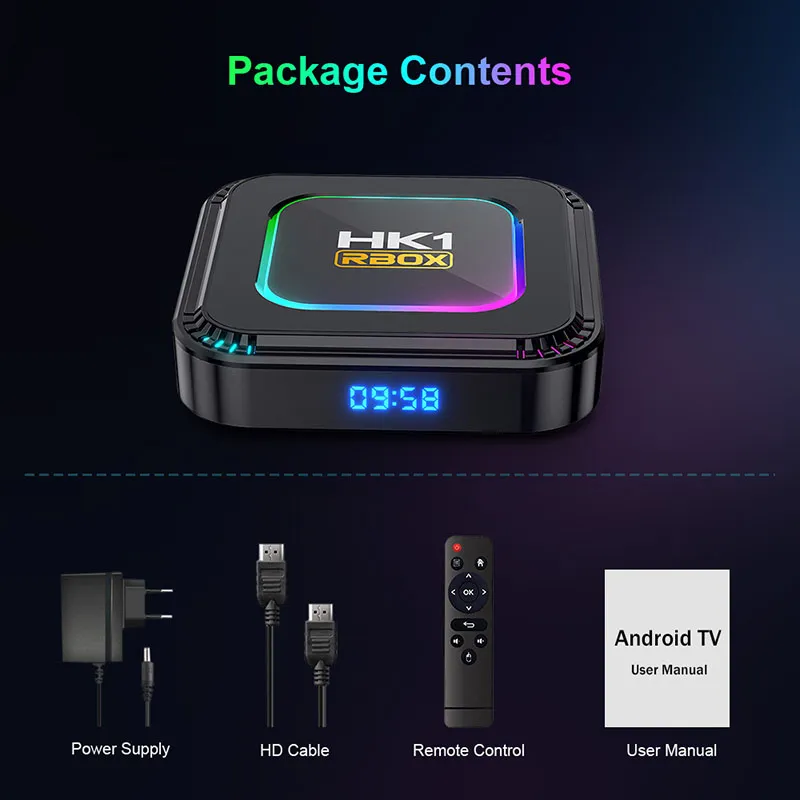 Good Quality TV Stick HK1 Rbox-K8 Android 13.0 Digital Media Player Rk3528 IPTV Set Top Box TV Box