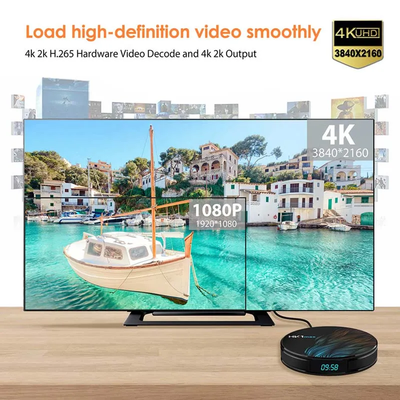 HK1 Max Smart Box 4K UHD Android 11.0 Set Top Box