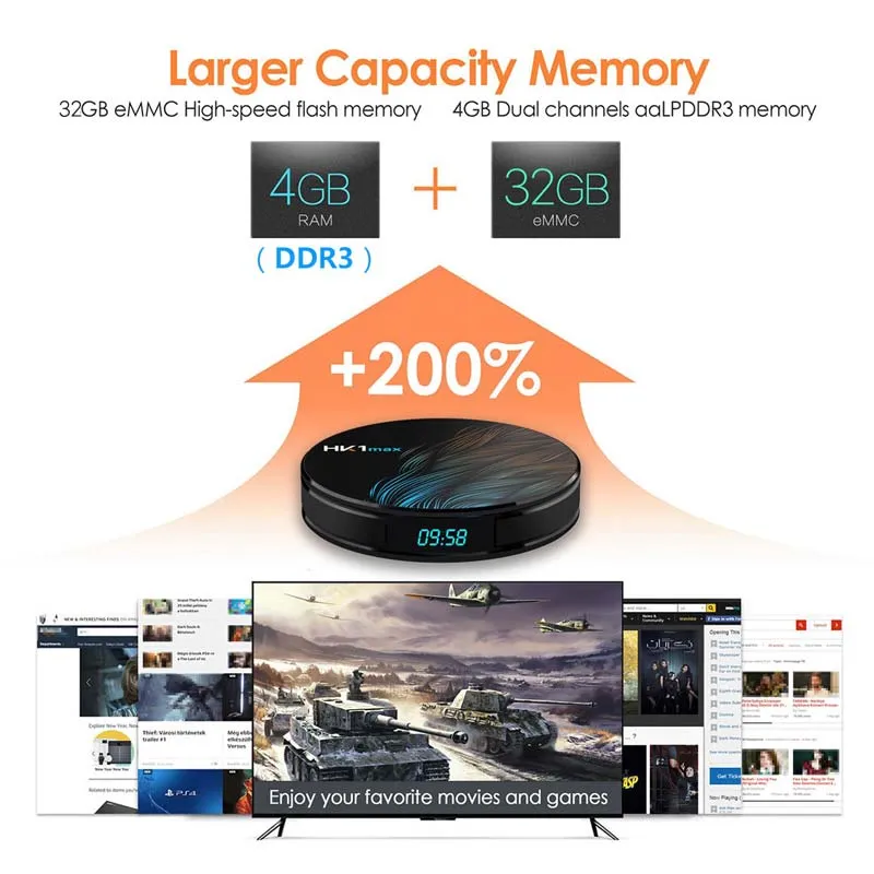 HK1 Max Smart Box 4K UHD Android 11.0 Set Top Box