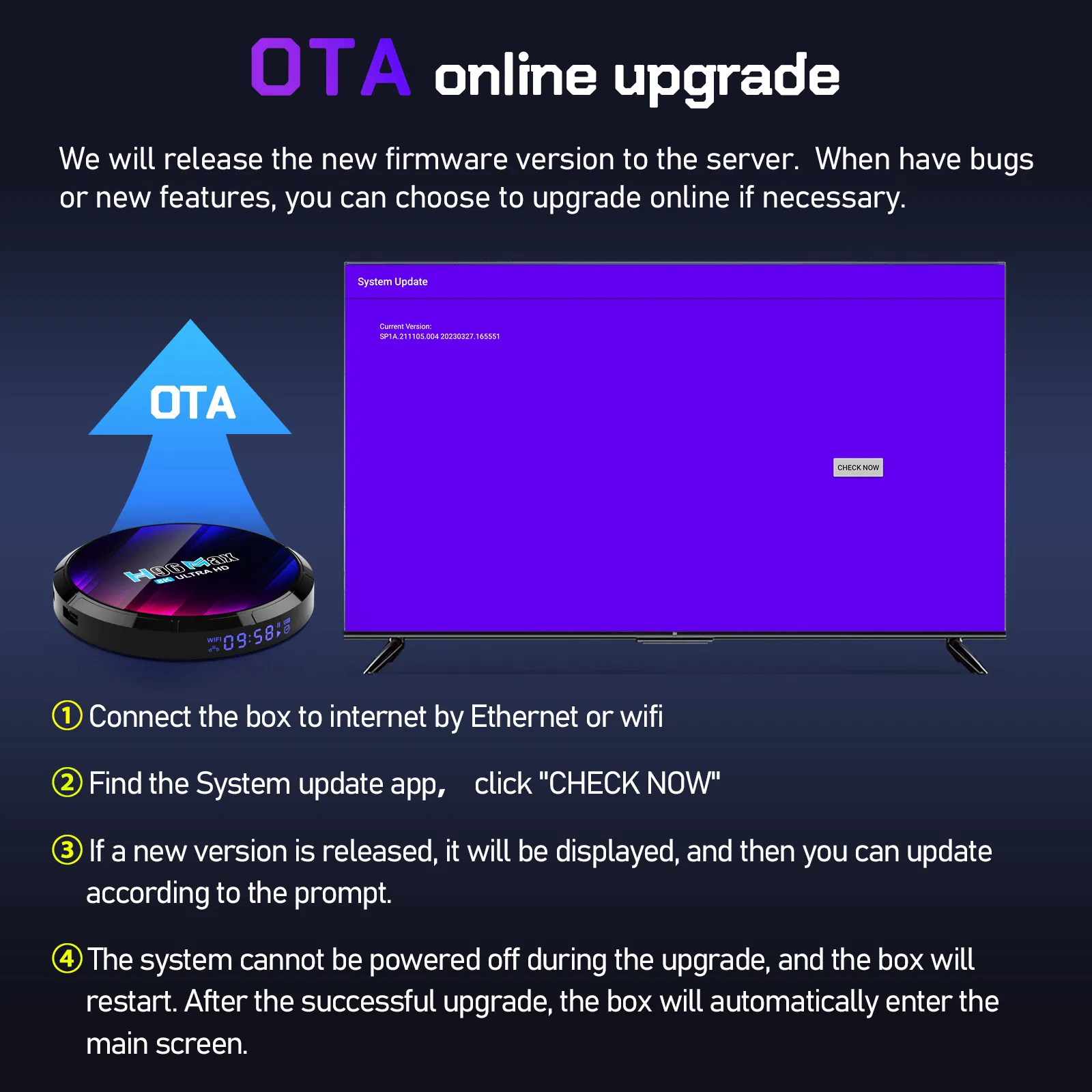 Hot H96 Max 4K Android TV Box Set Top Box for Streaming