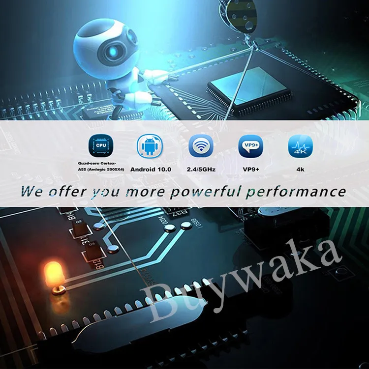 Android 10 A95X F4 Smart TV Box 4GB RAM Set Top Box Amlogic S905X4 Quad Core Bt 4.1 USB 3.0