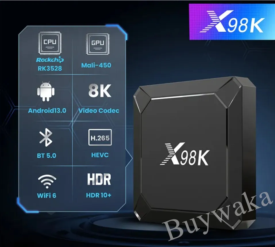 New Android 13 Smart TV Box X98K Set Top Box 4GB RAM