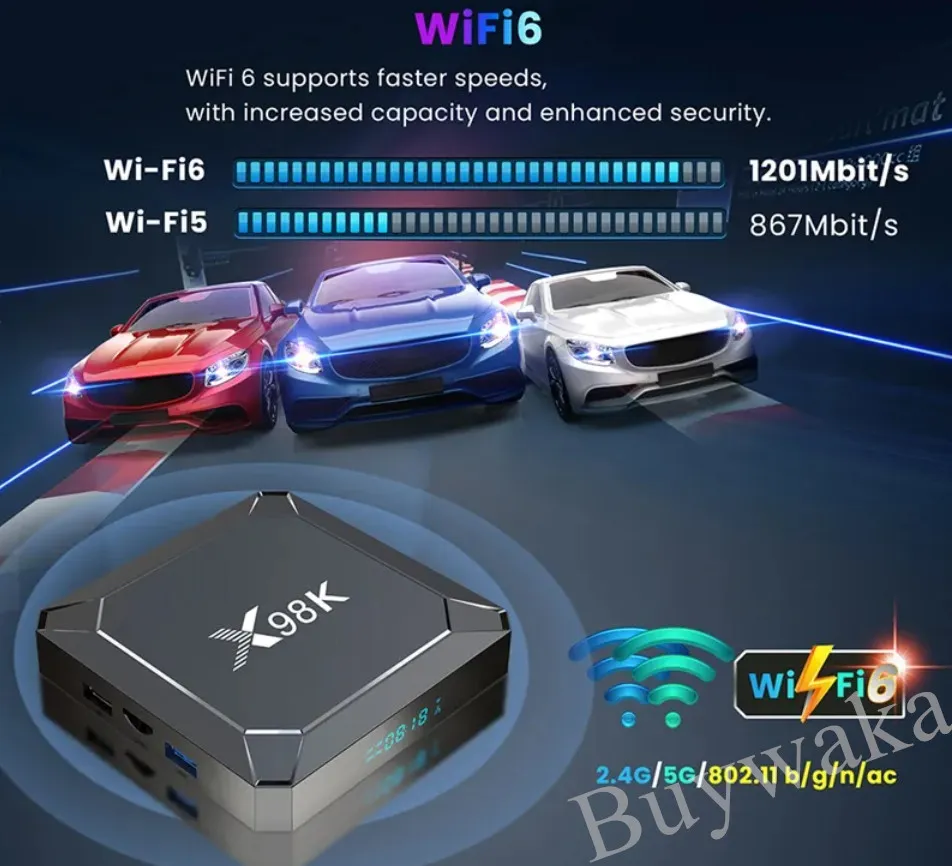 New Android 13 Smart TV Box X98K Set Top Box 4GB RAM