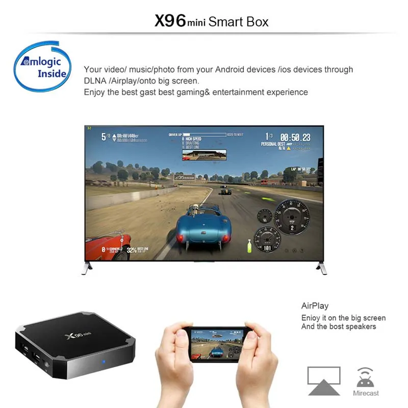 X96mini S905W Quad Core Android 11.0 Android Smart TV Box 5g 4K STB Set Top Box