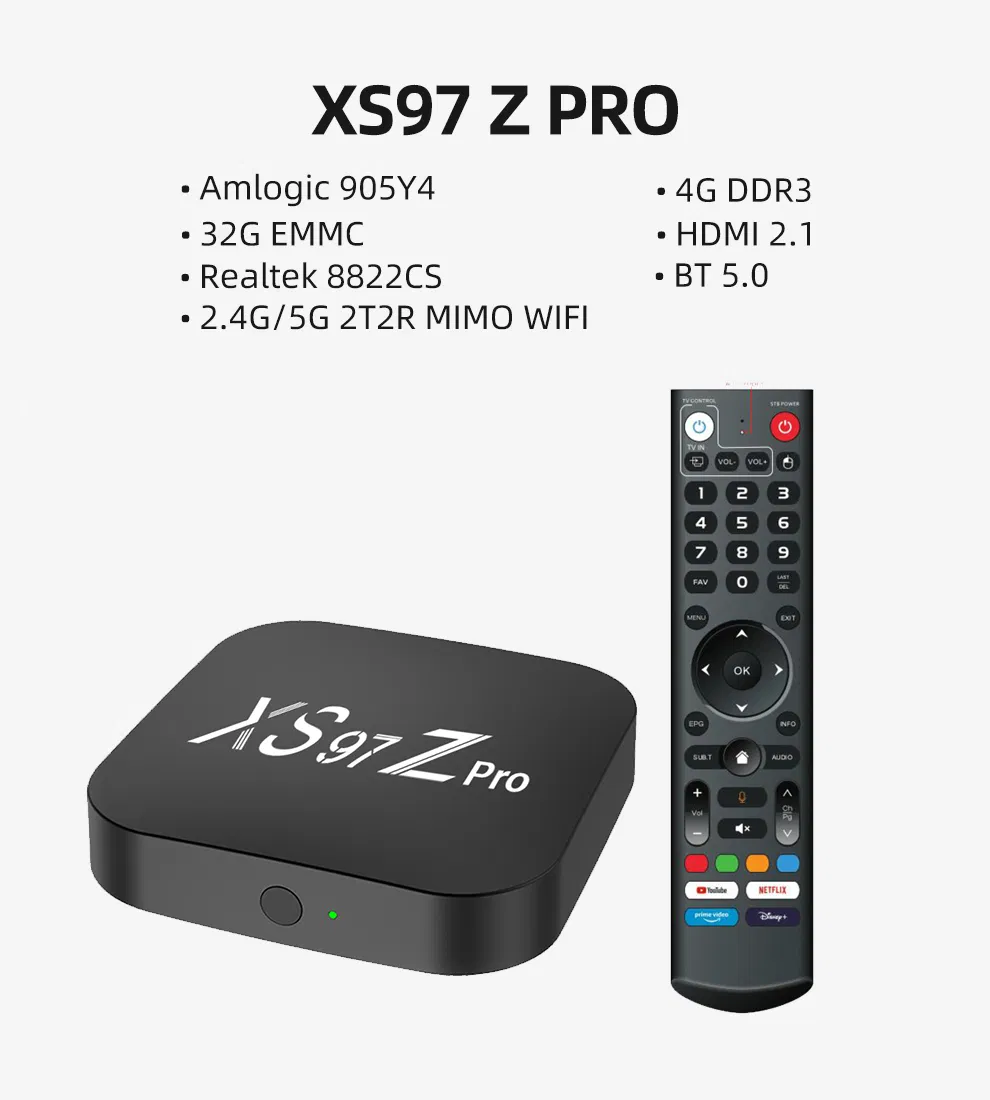 Custom Logo Bt5.0 Dual Brand WiFi Set Top Box Android