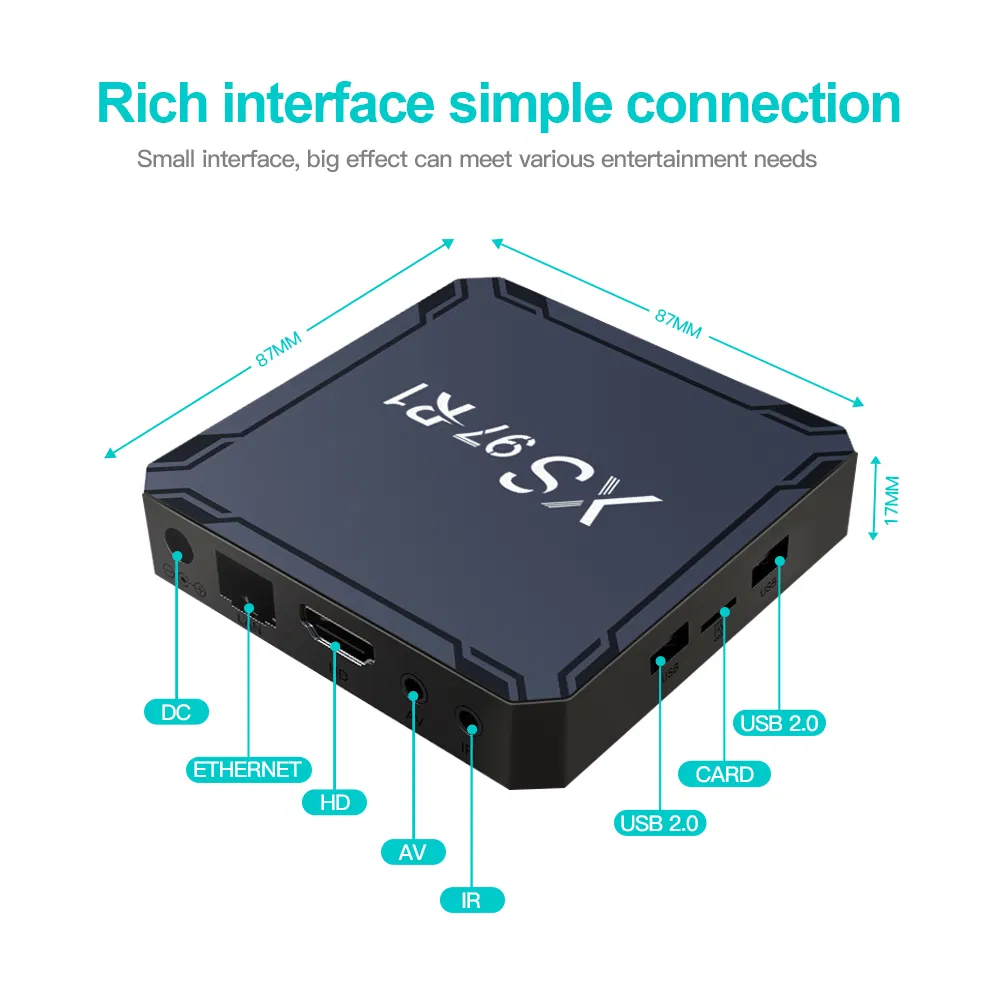 High-Performance Android 11 Streaming Set-Top Box with 2GB RAM